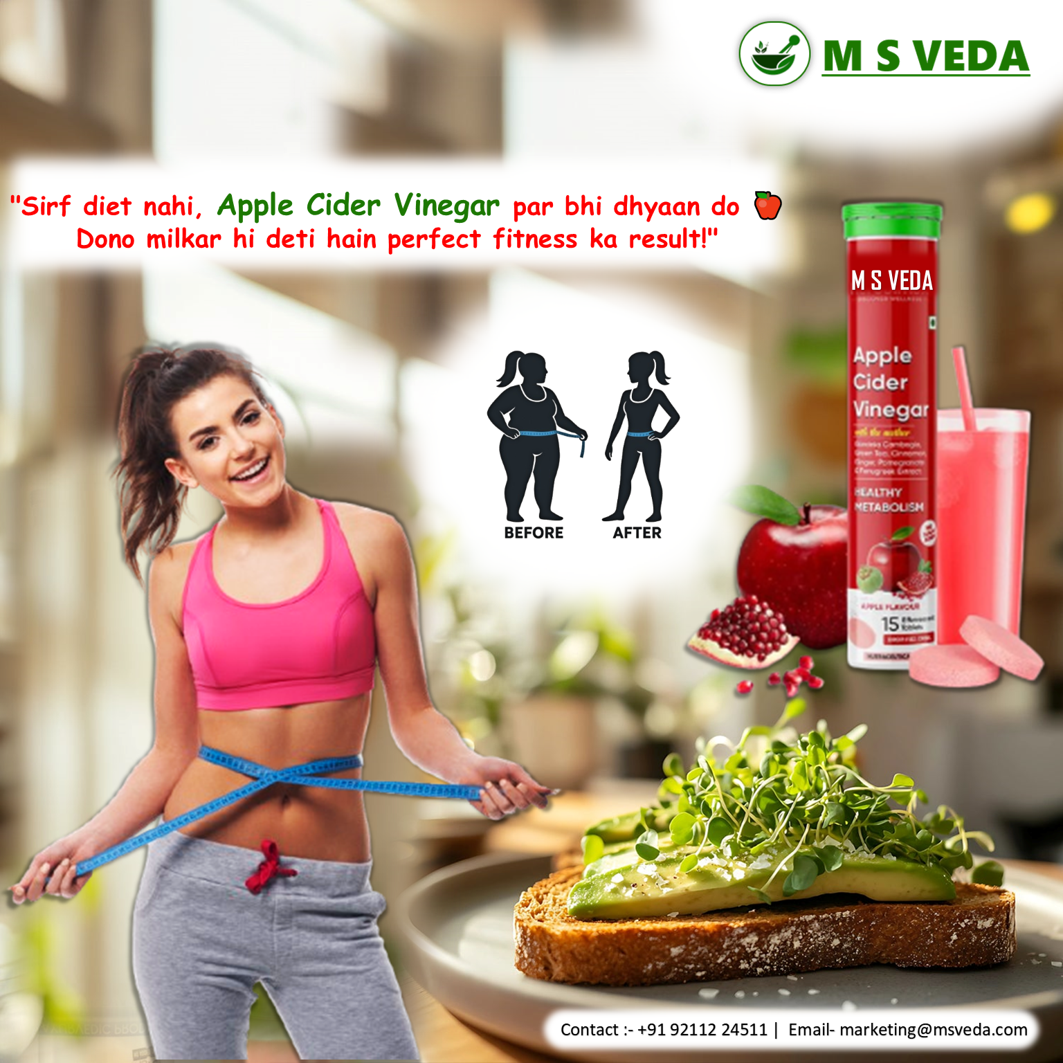 Apple Cider Vinegar Tablets in Delhi – MS Veda