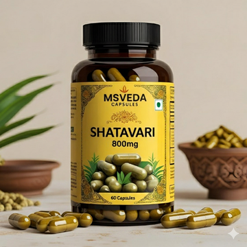 MSVEDA Shatavari Capsule- 800mg (60 Capsules)