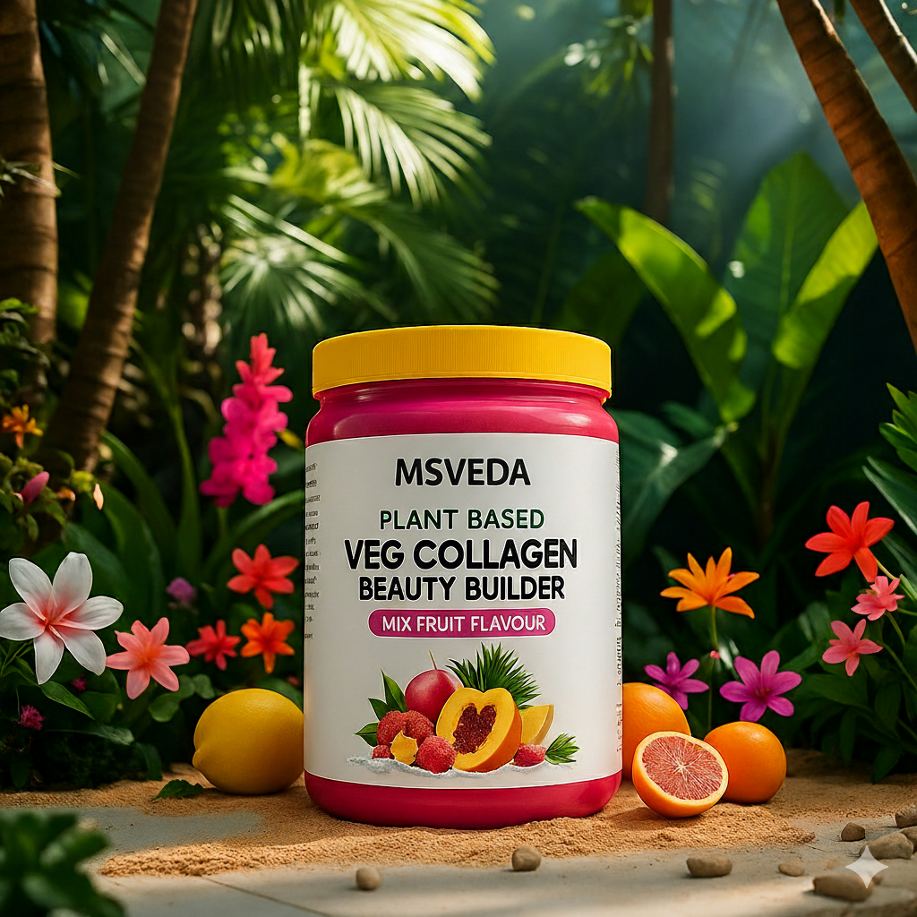 MSVEDA Plant Based Veg Collagen Beauty Builder(195g) Mix Fruit Flavour