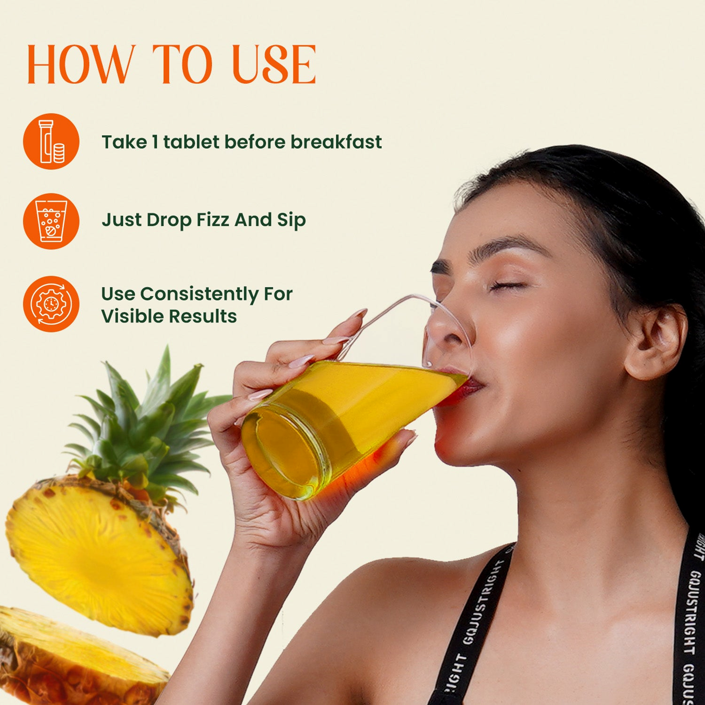 Apple Cider Vinegar Pineapple Flavour For Weight Management