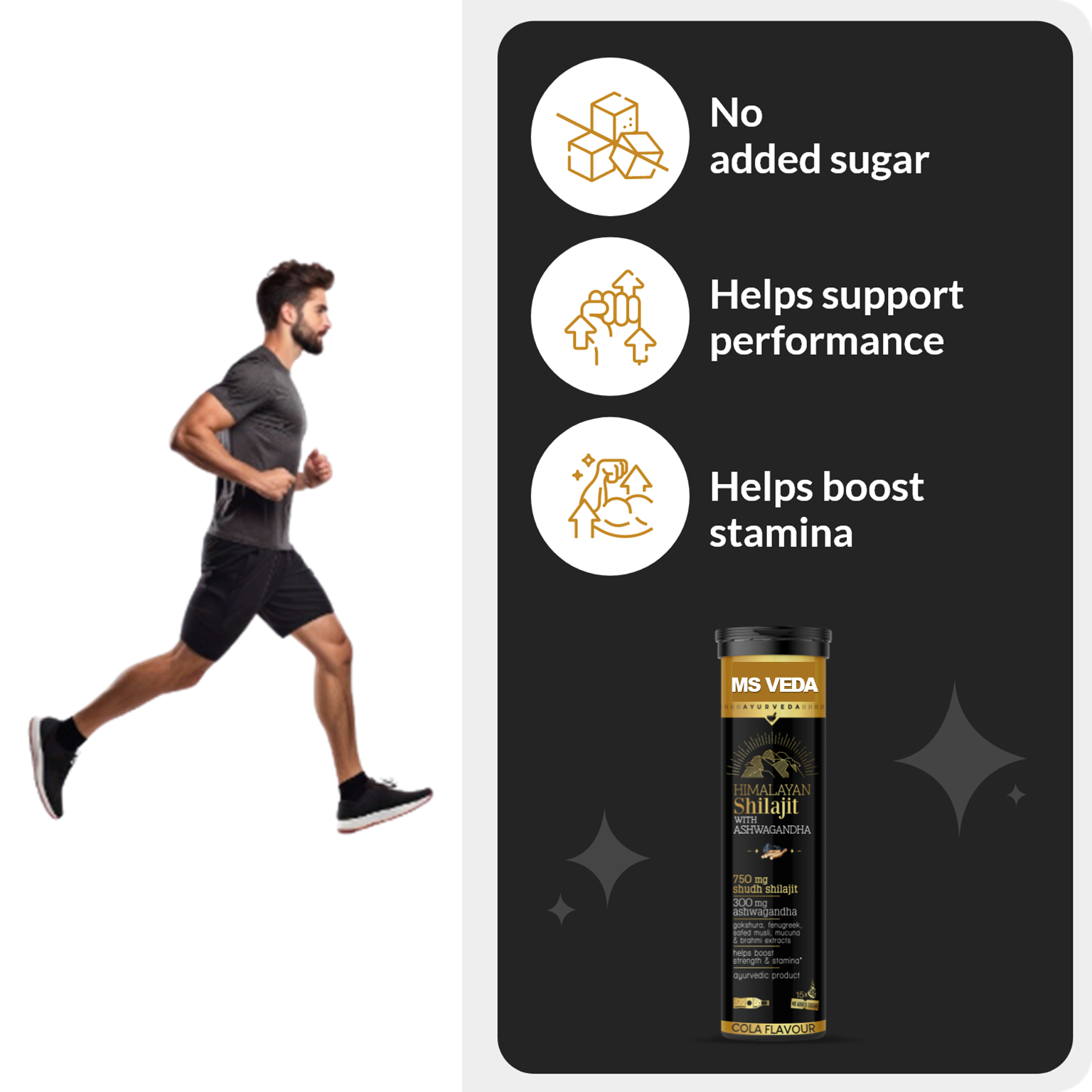 (Shilajit Cola) Pure Shilajit Effervescent with Ashwagandha