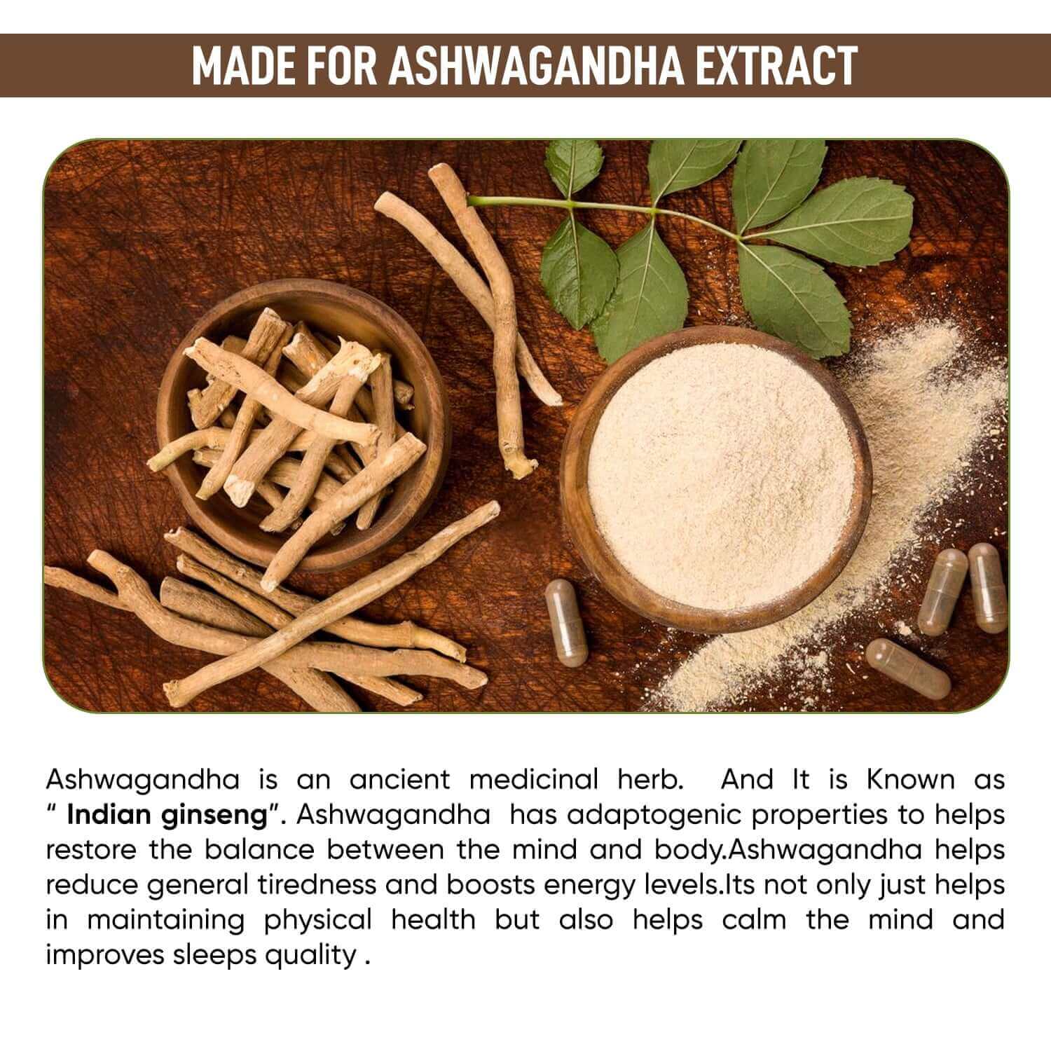 MSVEDA Ashwagandha Capsules- 800mg (30 Veg Cap)